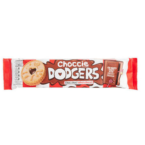 Burtons Choccie Dodgers Chocolate Flavor  HEAT SENSITIVE ITEM. PLEASE ADD ITEM 122942 TO THE ORDER TO TRY TO PROTECT CHOCOLATES FROM HEAT DAMAGE. 140g