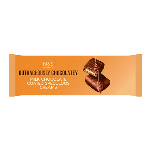 Marks and Spencer Outrageously Chocolatey Milk Chocolate Coated Speculoos Creams 191g