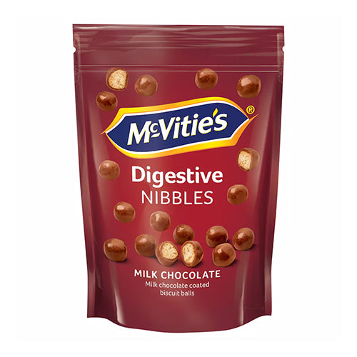 McVities Digestives Milk Chocolate Nibbles  HEAT SENSITIVE ITEM. PLEASE ADD ITEM 122942 TO THE ORDER TO TRY TO PROTECT CHOCOLATES FROM HEAT DAMAGE. 80g