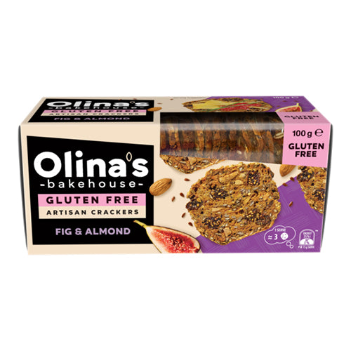 Olinas Bakehouse Fig and Almond Crackers 100g