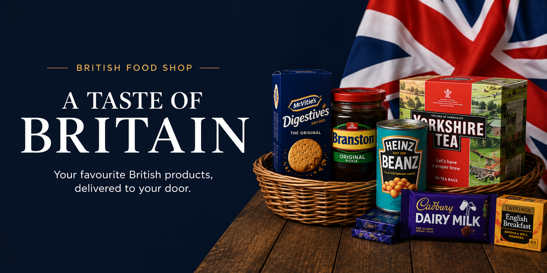 British snack favourites banner