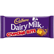 Cadbury Dairy Milk Crunchie Bits Slab HEAT SENSITIVE ITEM. PLEASE ADD ITEM 122942 TO THE ORDER TO TRY TO PROTECT CHOCOLATES FROM HEAT DAMAGE 180g