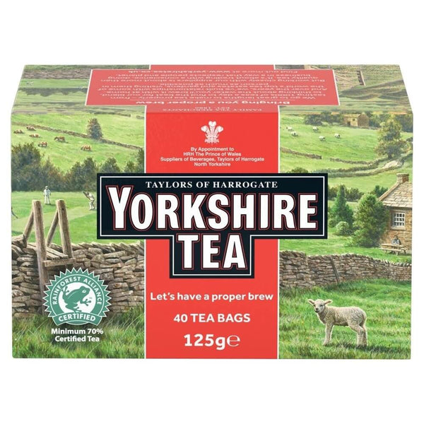 Taylors of Harrogate Yorkshire Red (Pack of 40 Tea Bags) 125g – British  Food Shop