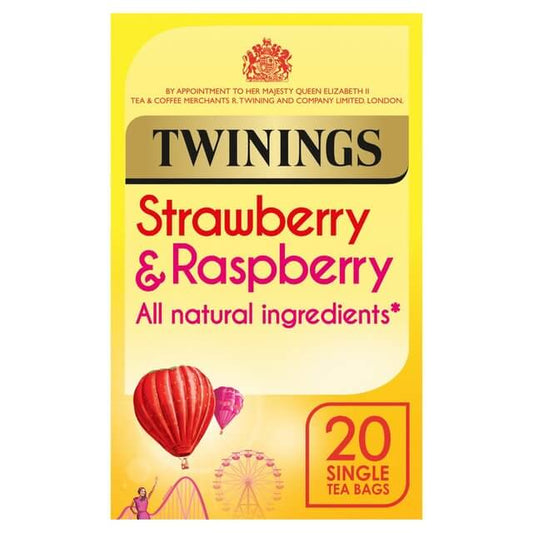 Twinings Strawberry and Raspberry (20 Tea Bags) 40g