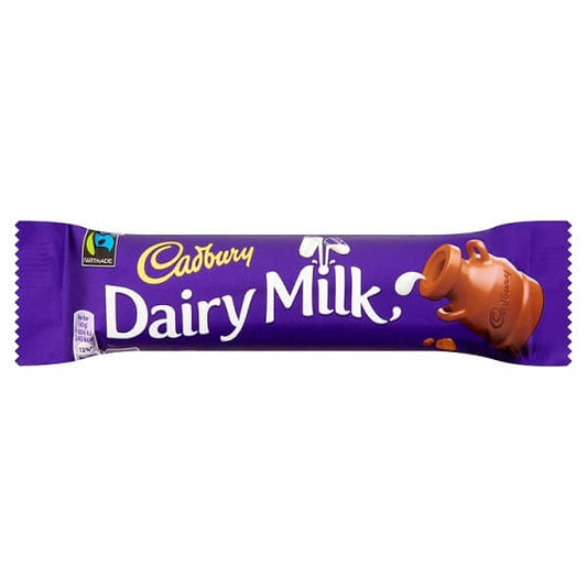 Cadbury Dairy Milk Bar HEAT SENSITIVE ITEM. PLEASE ADD ITEM 122942 TO THE ORDER TO TRY TO PROTECT CHOCOLATES FROM HEAT DAMAGE 45g