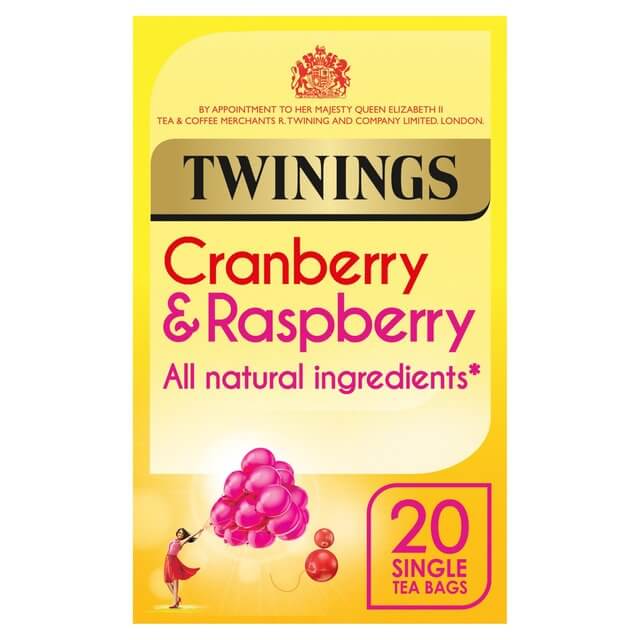 Twinings Cranberry and Raspberry (20 Tea Bags) 40g
