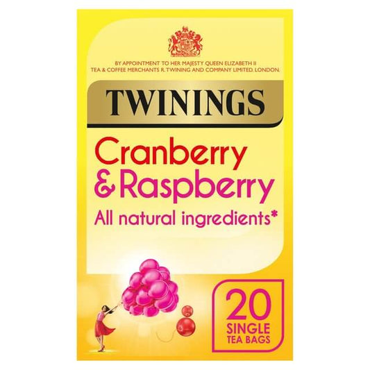 Twinings Cranberry and Raspberry (20 Tea Bags) 40g