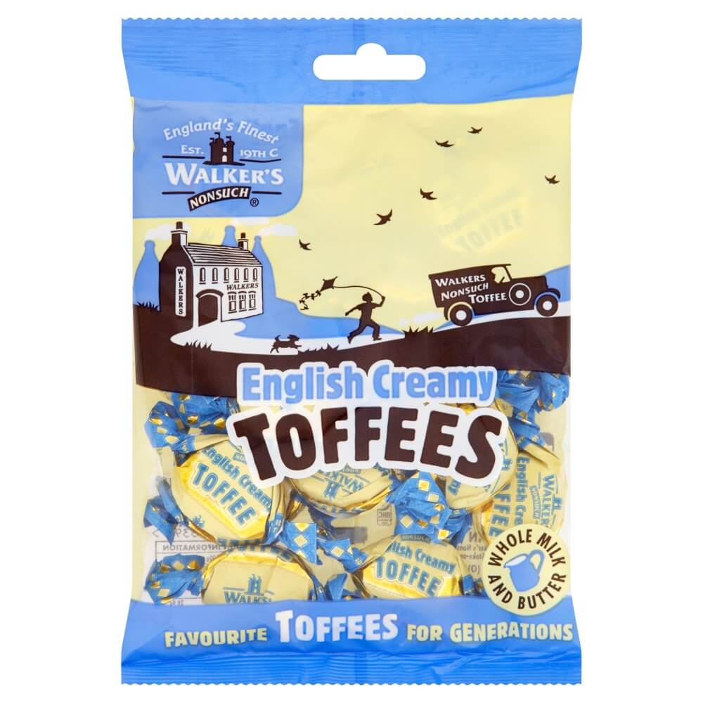 Walkers Nonsuch Toffee English Creamy Bag 150g
