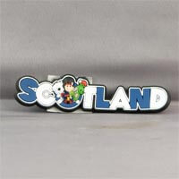 British Brands Magnet Pvc Scotland Wording with Characters 11g