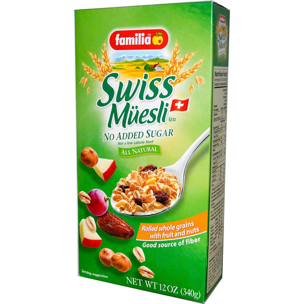 Familia Swiss Muesli with Fruit and Nuts No Sugar Added 340g