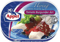 Appel Burgundy Style Tender Herring Filets with Tomato 200g