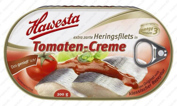 Hawesta Herring Filets in Tomaten Creme 200g