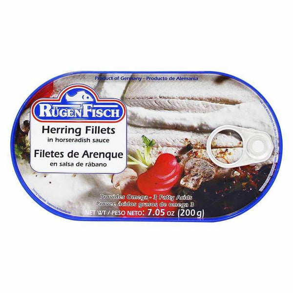 Ruegenfisch Herring Filets in Horseradish Sauce 200g