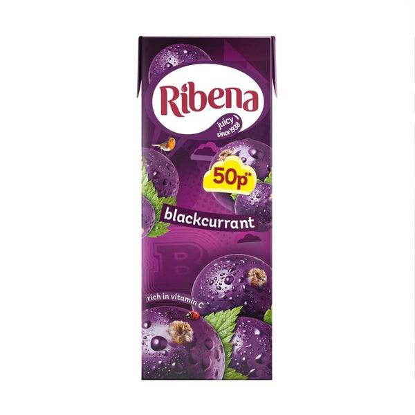 Ribena Blackcurrant Juice Mini Ready to Drink Juice Box 250ml