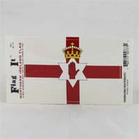 British Brands Decal Northern Ireland Flag 5" X 3.25" 10g