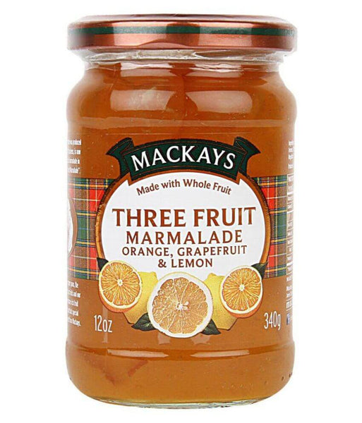 Mackays Marmalade - Three Fruit Marmalade (Grapefruit Lemon and Orange) 340g