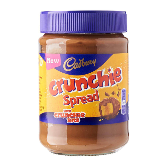 Cadbury Crunchie Spread With Real Crunchie Bits HEAT SENSITIVE ITEM. PLEASE ADD ITEM 122942 TO THE ORDER TO TRY TO PROTECT CHOCOLATES FROM HEAT DAMAGE 400g