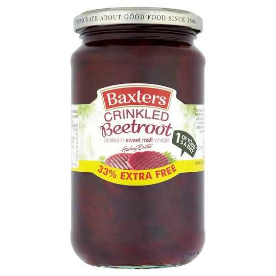 Baxters Beetroot Crinkle Cut in Vinegar 455g