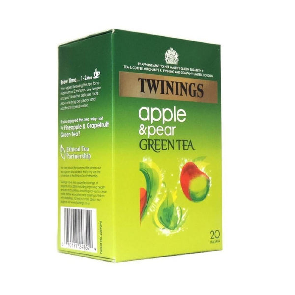 Twinings Tea - Apple and Pear Green Tea (Pack of 20 Tea Bags) 40g