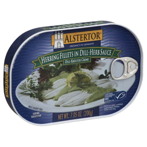 Alstertor Herring Filets in Dill-Herb Sauce 200g