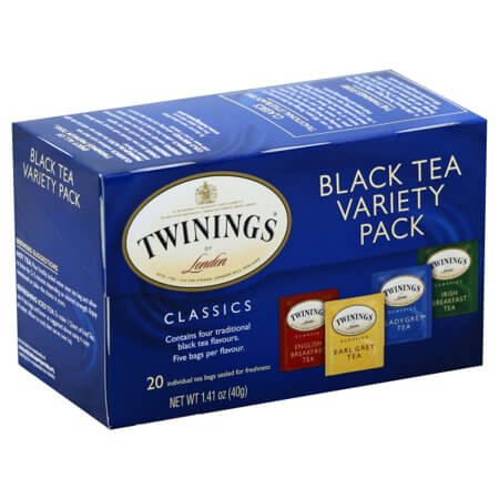 Twinings of London Tea - Black Tea Variety Pack (One Box of 20 Tea Bag –  British Food Shop