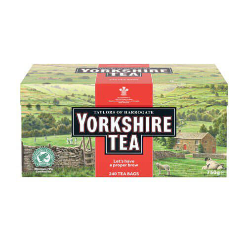 Taylors of Harrogate Yorkshire Tea - Red (Pack of 240 Tea Bags) 750g –  British Food Shop
