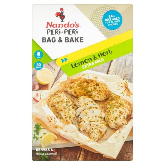 Nandos Peri-Peri Bag and Bake Lemon and Herb 20g