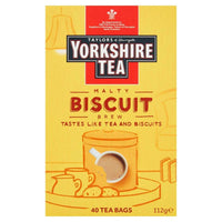 Taylors of Harrogate Yorkshire Tea - Malty Biscuit Brew (Pack of 40 Tea Bags) 112g