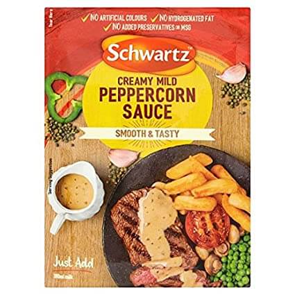 Schwartz Creamy Mild Peppercorn Sauce 25g